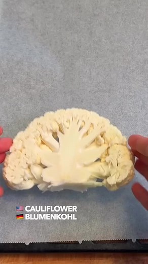 Roasted Cauliflower Steaks RECIPE 👉 🌟INGREDIENTS 🌟:- ☑️For the Cauliflower Steaks: ◽1 pc large head cauliflower (cut into 1-inch thick “steaks”) ◽2 heads garlic ◽5 tbsp olive oil ◽Salt and pepper (to taste) ◽1 tsp smoked paprika ◽1/2 tsp garlic powder ◽1/2 tsp ground cumin ◽1/4 tsp turmeric (optional, for a hint of color and earthiness) ☑️For the Chickpea Hummus: ◽400 g chickpeas (drained and rinsed) ◽4 tbsp tahini ◽1 pc lemon (only the juice) ◽Salt and pepper (to taste) ◽Water (as needed, to