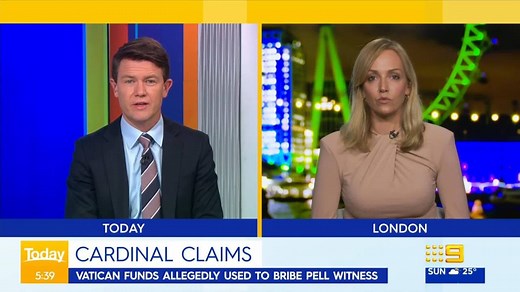 23K views · 55 reactions | Accusations have arisen that a Cardinal used more than a million dollars of Vatican funds to bribe witnesses in the George Pell abuse trial and secure conviction. #9Today | TODAY | Facebook