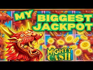 😱 MY BIGGEST JACKPOT EVER ON MIGHTY CASH SLOT MACHINE! INSANE FULL SCREEN OF DRAGONS