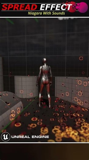 05 Niagara Spread Particles effect with sounds on Unreal Engine