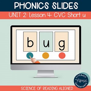 Short u Phonics Slides- Science of Reading