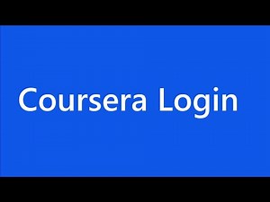 Free Coursera login | Sign your account| Self Learning Assessment