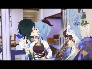 Romantic Kiss Scene (Xiao x Ganyu) ~ Genshin Impact