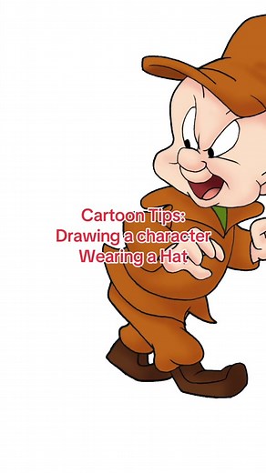 #Cartoon #Tips: #Drawing a Character Wearing a Hat. #Animation #Tutorial #learnontiktok #video #share #youtube #art #Howto #Draw