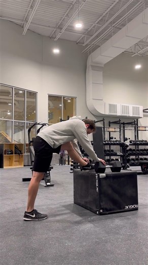 Exercise Library: Dynamic Hip Flexor and Hamstring Complex on Box