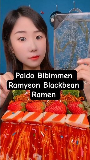 Paldo Bibimmen Ramyeon Blackbean Ramen & Broccoli Mukbang!