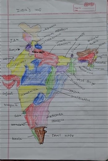 India map ! Bharat ka naksha ! Indian map with states ! Bharat ka maanchitra # india