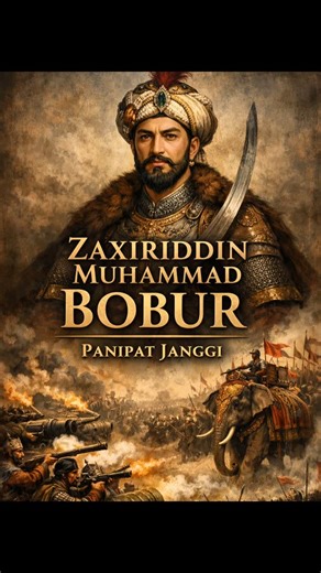 Unutilgan Tarix | RASMIY SAHIFA on Instagram: "Zahiriddin Muhammad Bobur (1483–1530) — Markaziy Osiyo va Hindiston tarixida muhim o‘rin tutgan davlat arbobi va sarkarda bo‘lib, u harbiy strategiya va taktikada innovatsion yondashuvi bilan ajralib turadi. Boburning eng mashhur harbiy muvaffaqiyatlaridan biri — kam sonli qo‘shin bilan son jihatdan ustun bo‘lgan dushman armiyasini mag‘lub etishidir. 1526-yil 21-aprelda Hindistonning Panipat shahri yaqinida bo‘lib o‘tgan jang tarixda muhim burilish 