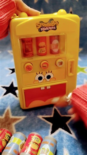 Skittles Candy from SpongeBob mini Vending MaChine ASMR #shorts #asmr #shortvideo #spongebob #mini