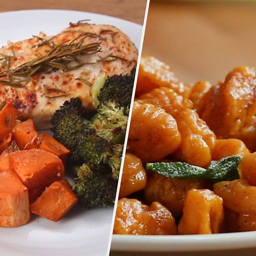 830K views · 1.8K reactions | I could eat sweet potatoes for dinner everyday... especially these low calorie sweet potato dinners.  Recipes: https://tasty.co/compilation/5-low-calorie-sweet-potato-recipes | Goodful | Facebook