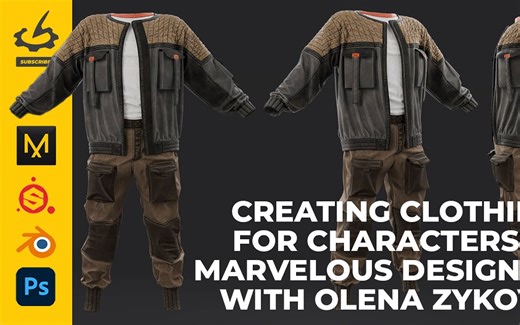 使用 Marvelous Designer 为 3D 角色制作专业品质的衣服