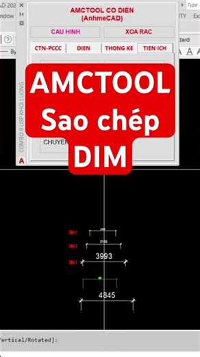 Sao chép Dim kích thước trong Cad siêu nhanh
