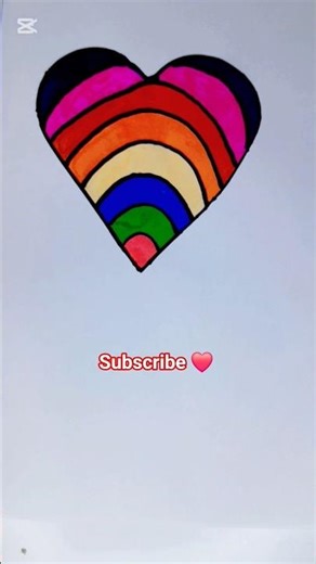 🌈Rainbow Heart Coloring| Calming Art Therapy✨️🎨💖#shorts#heart#rainbowheart#rainbow#satisfying#viral