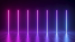 「紫外線スペクトルで輝くネオンの垂直線のループアニメーション、ピンクから青に色を変える」の動画素材（ロイヤリティフリー）1076271749 | Shutterstock