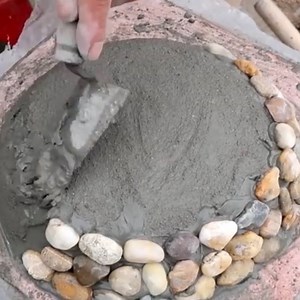 How To Make Pots From Cement And Stone 😎😱 via Mixers Construction YouTube: http://bit.ly/2H6HG6f | Genius Craft