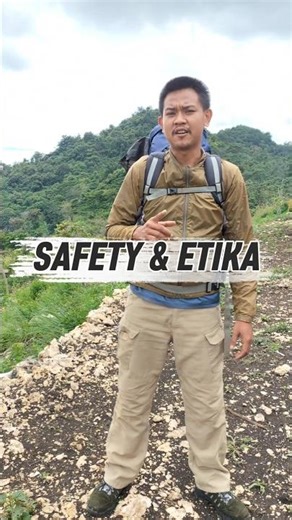 Alat lengkap gak ada artinya kalau etika dan safety diabaikan. #pendaki #hiking #adventure