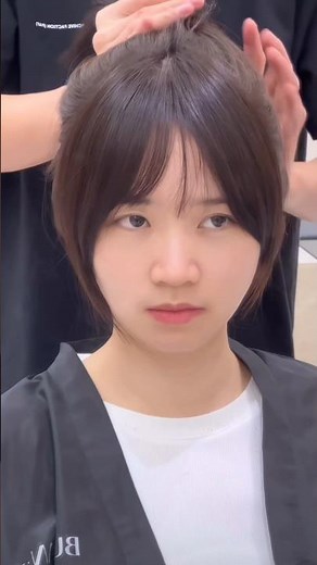 The Perfect Face-Framing Bangs Transformation! ✂️✨ #hairtransformation #bangs #faceframing