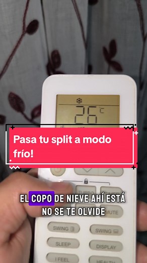 Configura tu aire acondicionado en modo frío fácilmente