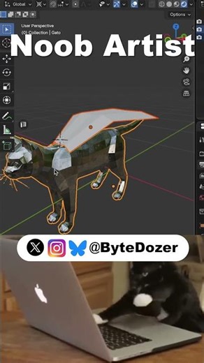 Noob vs Pro artist:Cape #clothsimulation #blendertutorial #blender #blendercommunity #blender3d #b3d