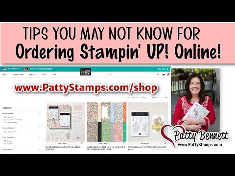 Tips & How to order Stampin' Up! Online
