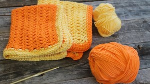 Free Herringbone Dishcloth Crochet Pattern - How to