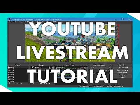Wie streamt man auf YouTube - YouTube Livestream einrichten - YouTube Stream Tutorial German