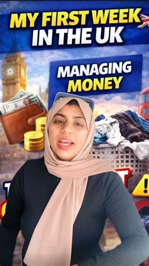 First Week in the UK: Budgeting With a Foreign Card #viral #lifeinuk #shorts #money #expatlife #fypシ