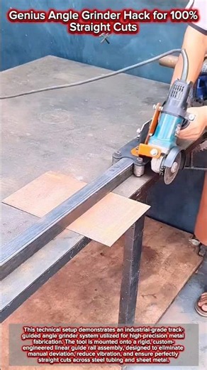 Genius Angle Grinder Hack for 100% Straight Cuts 🛠️