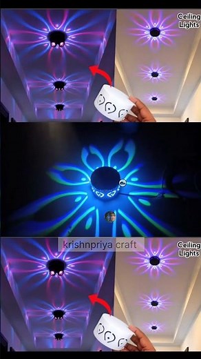 How to Make Modern RGB LED Ceiling Lights | Home Decor LED Ceiling Lights | Wall & Ceiling Design