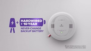 Kidde Hardwired Smoke & Carbon Monoxide Detector for Home, Voice Alerts, 10-Year Battery Backup, 3-Pack