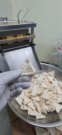Triangle Chips Making Machine demo SYP5310T | Snack Production by Shinyoung Mechanics
