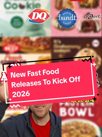 Your New Year's resolutions stand no chance against these 2026 fast food releases with some incredible dessert options! Dairy Queen is about to drop a new MINT Crunchin' Cookie dipped code in late February while Nothing Bundt Cakes has a menu for winter that sounds incredible. Arby's has a new Italian Beef sandwich along with Peach Cobbler Rolls while Baskin Robbins just dropped a new Grahammy flavor for January. Andy's Frozen Custard brought back their Cookie Butter concrete and Cookie Casanova