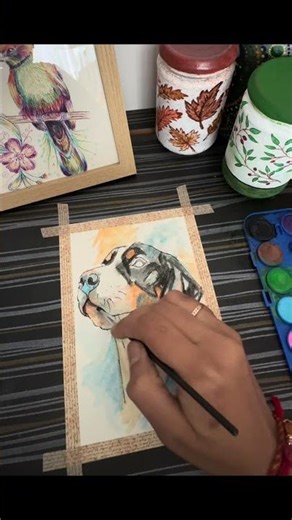 Watch This Dog Come Alive in Watercolors