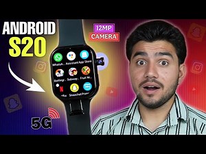 I Tested MOST Hyped 😲 5G Android Watch ⚡ Android S20 5G ⚡ IOS UI || 12MP Camera 📸 8GB Ram 128 Rom ||