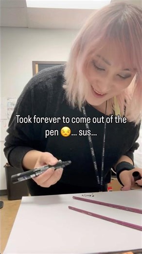 I got to play with Posca paint markers!