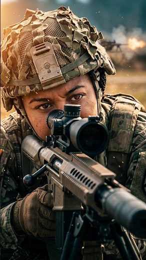 Female Army Sniper Training - Barrett M107 in Action! #aivideo #military #army #militaryhistory