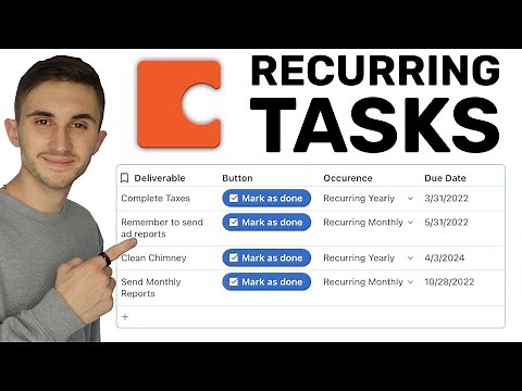 Coda Tutorial: How to Set-Up Recurring Tasks in Coda! (with Template)