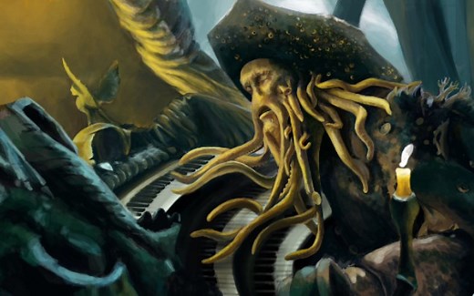 戴维·琼斯，一个为了科莉布索把心脏挖出来的可怜人【加勒比海盗/混剪/戴维琼斯】