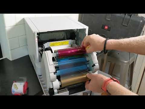 DNP RX1-HS - Loading Paper and Ribbon. Fixing a torn ribbon