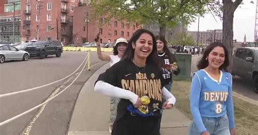 Denver students celebrate thrilling comeback to claim 11th Men’s Hockey Championship