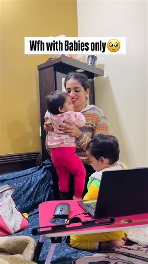 Nisha Moun on Instagram: "Family ki importance ase time me smjh aati h🥹🫶 . . . #corporate #workfromhome #nishamoun #viral #reels"