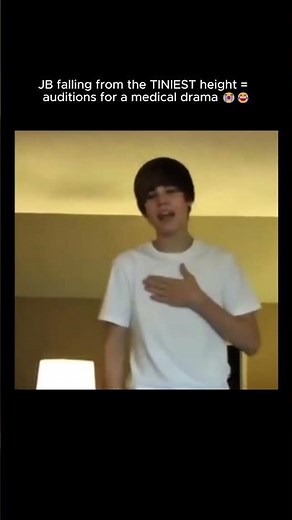 Justin Bieber acting like he needs the ER after a 2-inch fall 😭💀