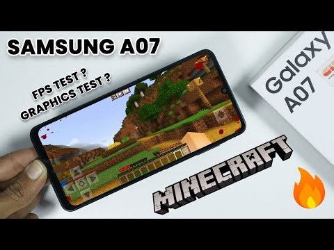 Samsung A07: Minecraft Game Test on High Graphics 😲