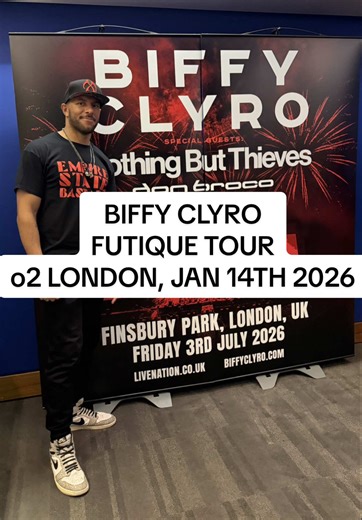 Biffy Clyro's Futique Tour in O2 London on January 14, 2026