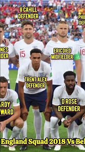 England Squad 2018 vs Belgium – World Cup Third Place Clash