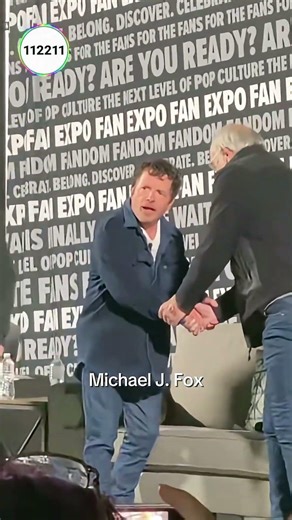 Michael J. Fox Meeting Back To The Future Cast 😍❤️ #michaeljfox