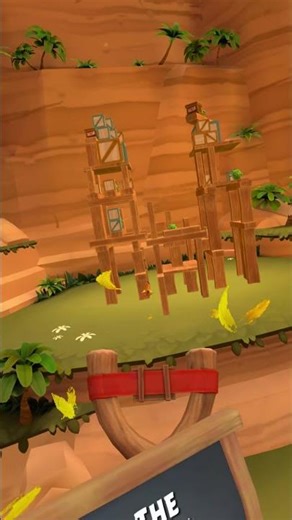 One Perfect Throw in Angry Birds VR 🎯 #Shorts #Quest3 #virtualreality