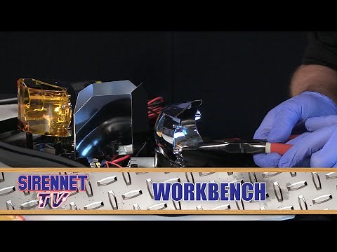 Chris changes a bulb on the Code 3 420 Beacon Mini Lightbar