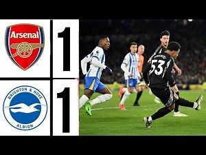 Arsenal vs Brighton 1-1 Premier League Highlights & Goals 2025 | ARSENAL 😰