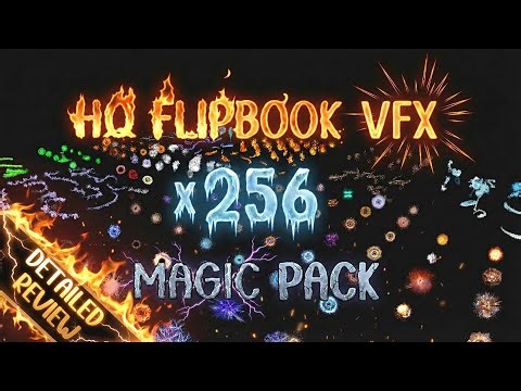 256+ HQ Flipbook VFX Showcase | Magic Effects for RPG Games | URP, HDRP, BIRP | Unity Engine